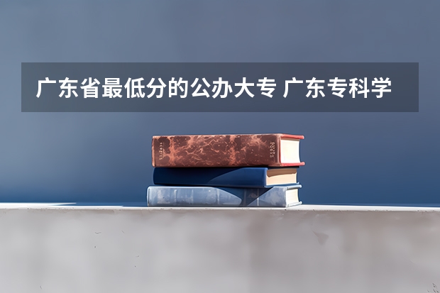 广东省最低分的公办大专 广东专科学校排名榜及录取分数线 广东分数线最低的公办大专