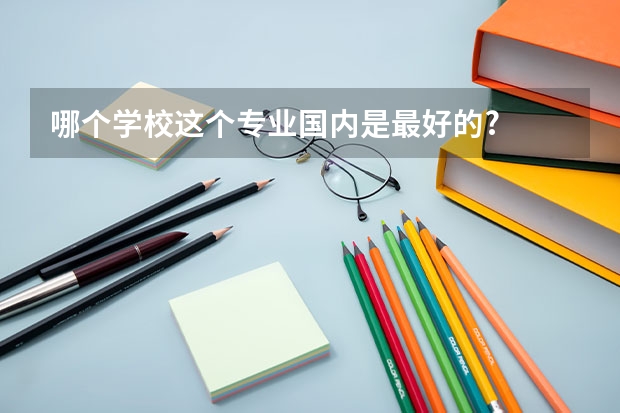 哪个学校这个专业国内是最好的?
