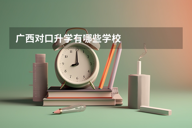 广西对口升学有哪些学校