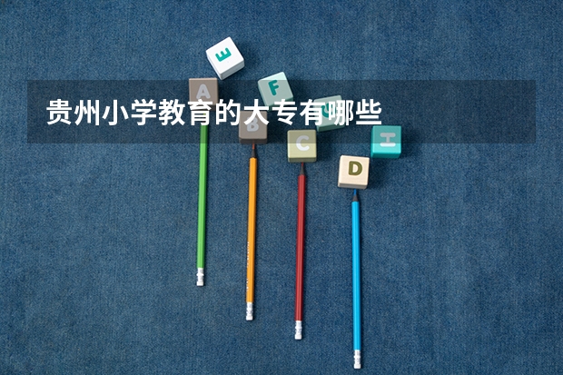 贵州小学教育的大专有哪些