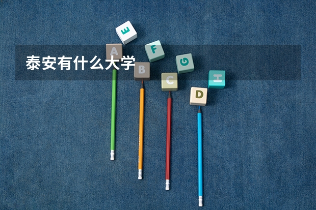 泰安有什么大学