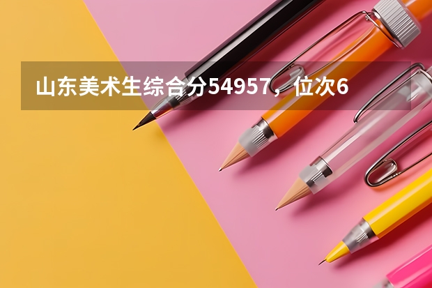 山东美术生综合分549.57，位次6696能报哪些好一点的学校？