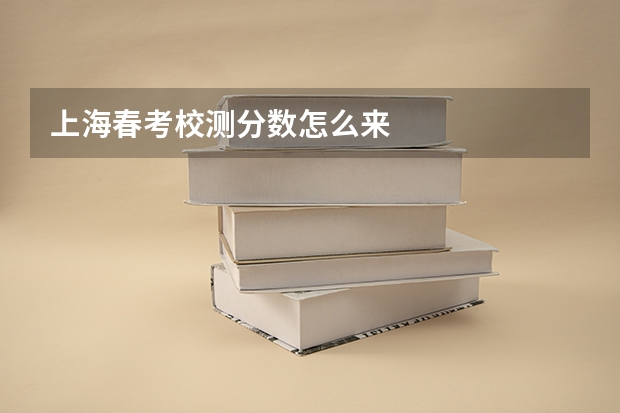 上海春考校测分数怎么来