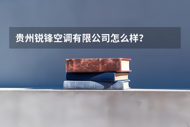 贵州锐锋空调有限公司怎么样？