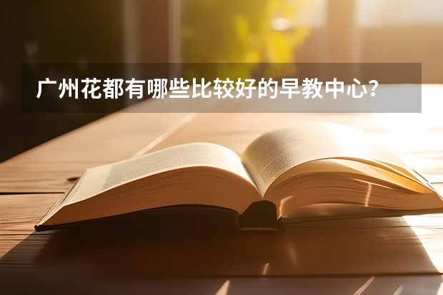 广州花都有哪些比较好的早教中心？