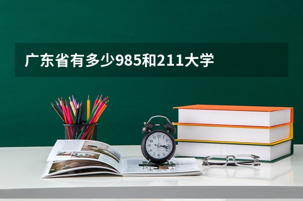 广东省有多少985和211大学