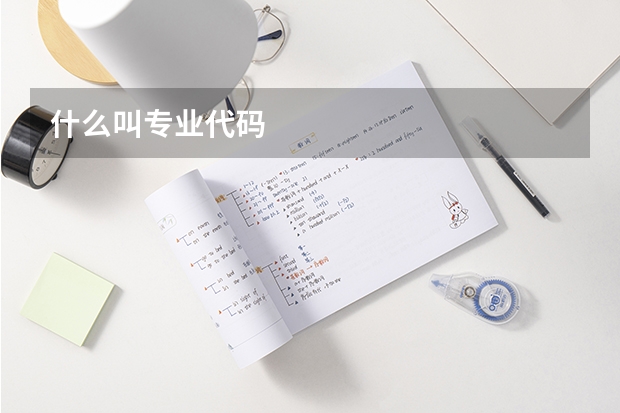 什么叫专业代码
