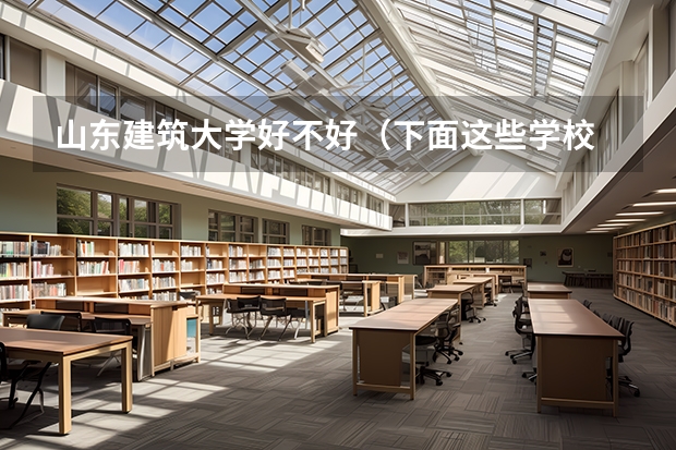 山东建筑大学好不好（下面这些学校 帮我选择一个）