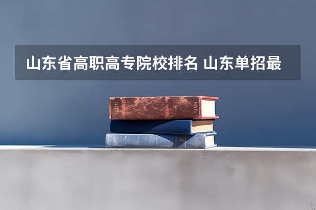 山东省高职高专院校排名 山东单招最好的学校排名
