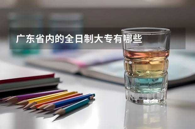 广东省内的全日制大专有哪些