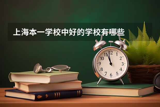 上海本一学校中好的学校有哪些