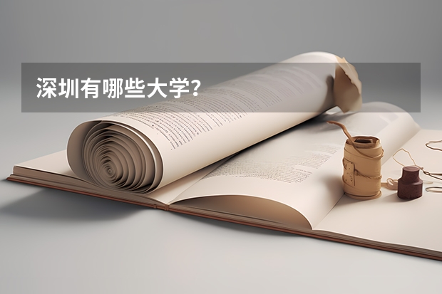 深圳有哪些大学？